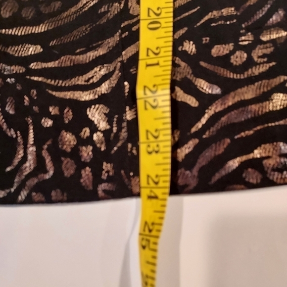 JM COLLECTION  Textured Black Gold Copper Clubwear Career Jacket sz SP - Picture 10 of 12